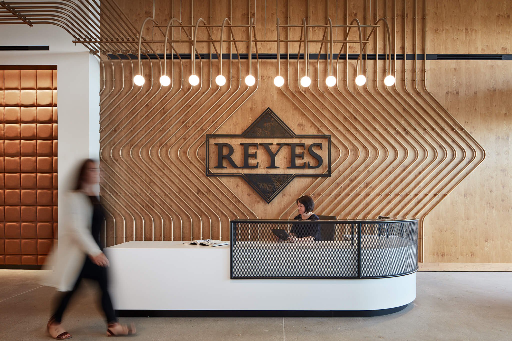 Reyes logo in office